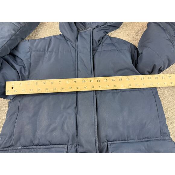 Everlane Women's XS Navy Blue ReNew Long Puffer Jacket - Picture 6 of 16